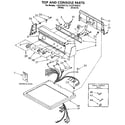 Kenmore 11097292810 top and console diagram