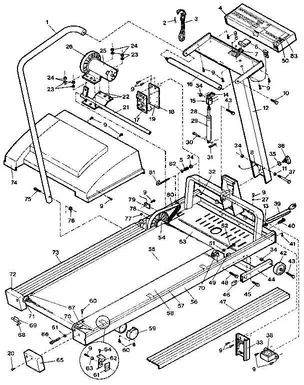 Proform PF824021 unit parts diagram