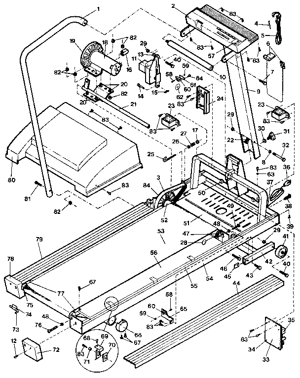 Proform PF100012 unit parts diagram