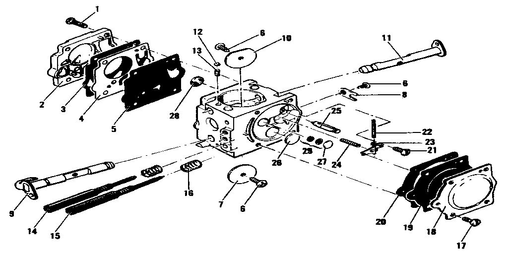 McCulloch PRO MAC 4300 MODEL 600116-05 figure 4 carburetor assembly diagram