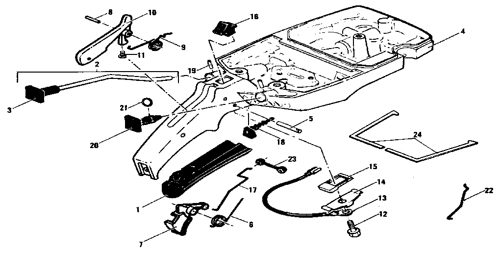 McCulloch PRO MAC 4300 MODEL 600116-05 fuel tank assembly figure 5 diagram