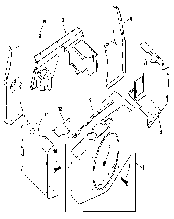Craftsman 917250050 baffles and shroud diagram