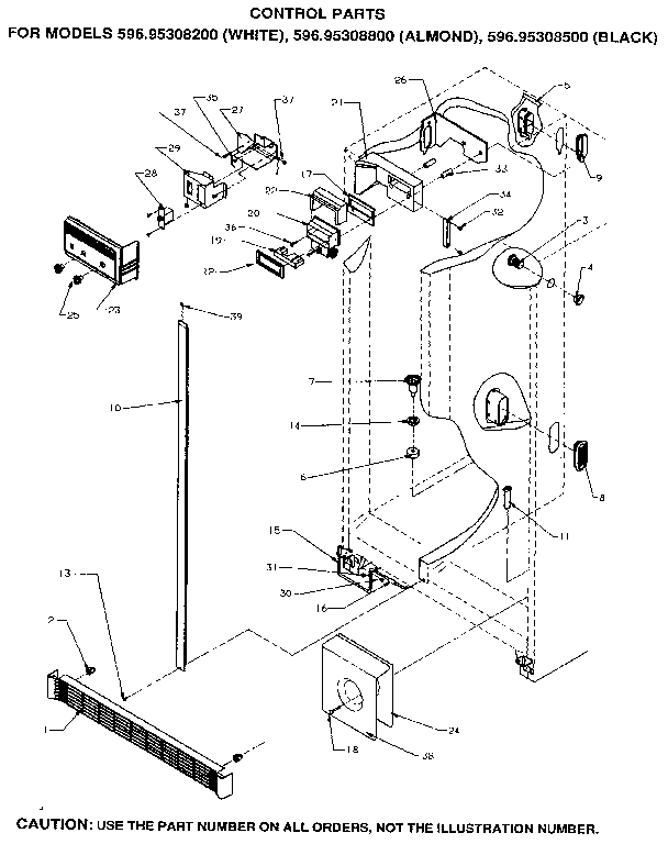 Kenmore 59695308200 control diagram