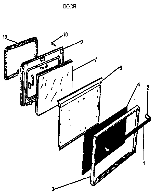 Kenmore 7916302890 door diagram