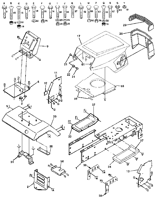 Craftsman 917254860 chassis and enclosures diagram