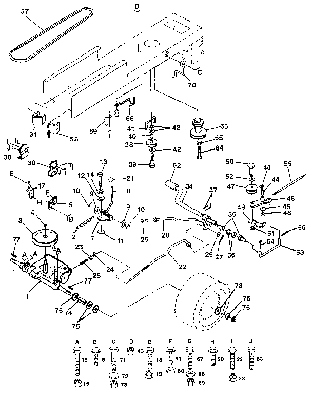 Craftsman 917254860 drive diagram