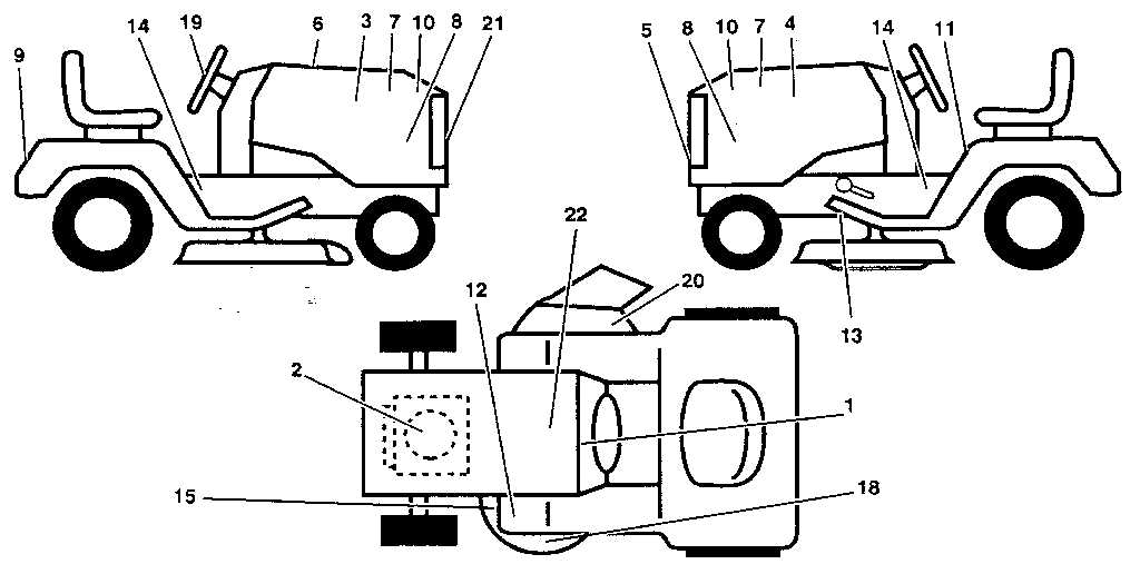 Craftsman 917254860 decals diagram