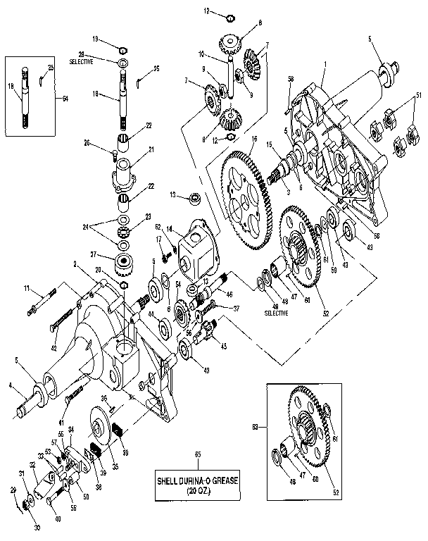 Craftsman 917255460 transaxle diagram