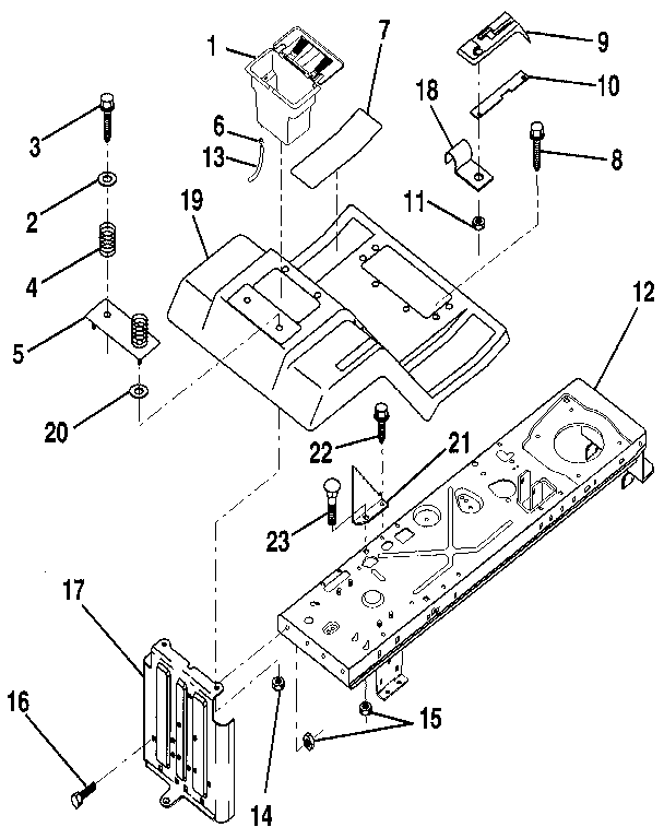 Craftsman 917256921 fender/chassis diagram