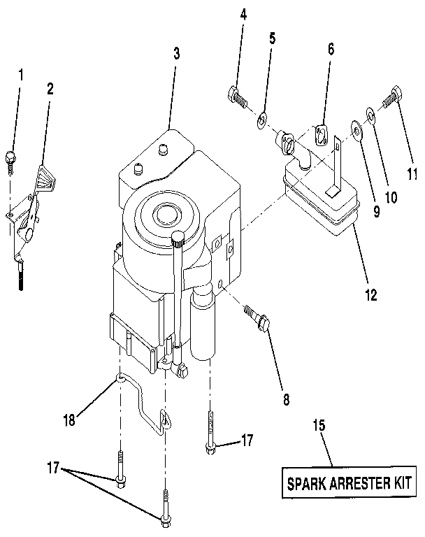 Craftsman 917256921 engine/throttle diagram