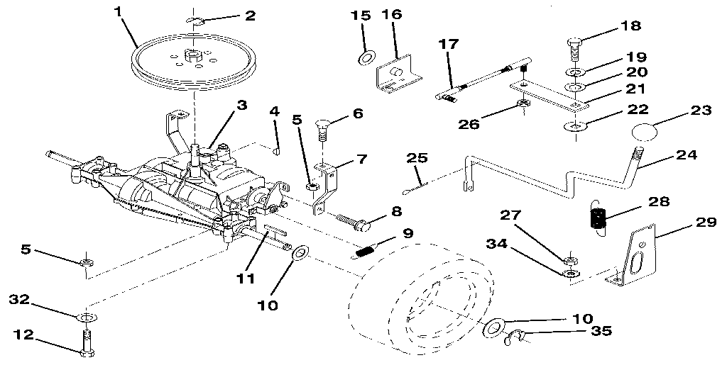 Craftsman 917256921 transaxle diagram