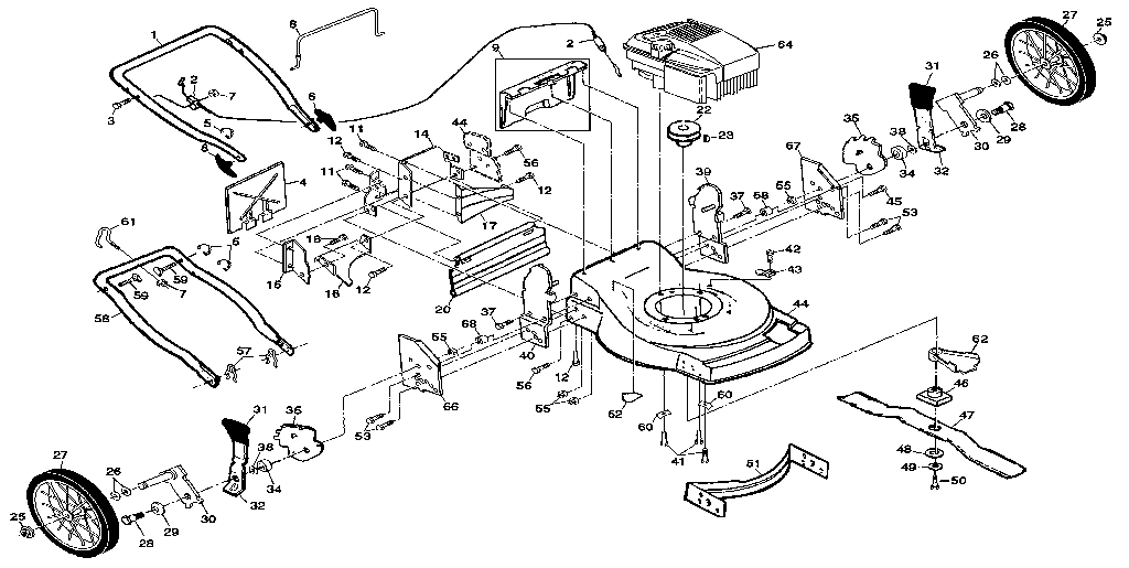 Craftsman 917373230 main frame diagram