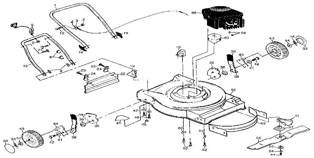 Craftsman 917374290 main frame diagram