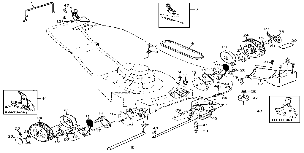 Craftsman 917374290 drive assembly diagram