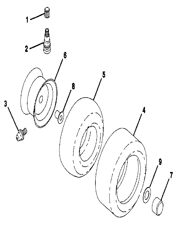 Craftsman 917256930 wheels & tires diagram