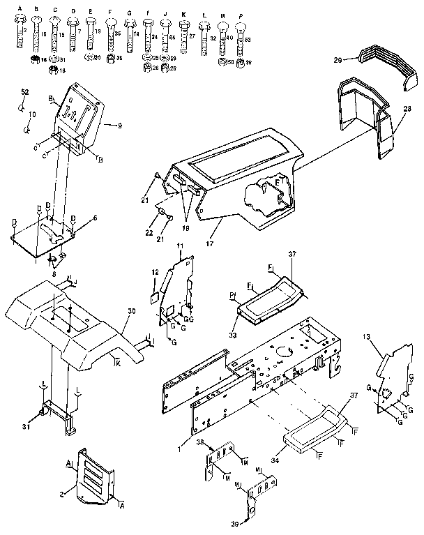 Craftsman 917254850 chassis and enclosures diagram
