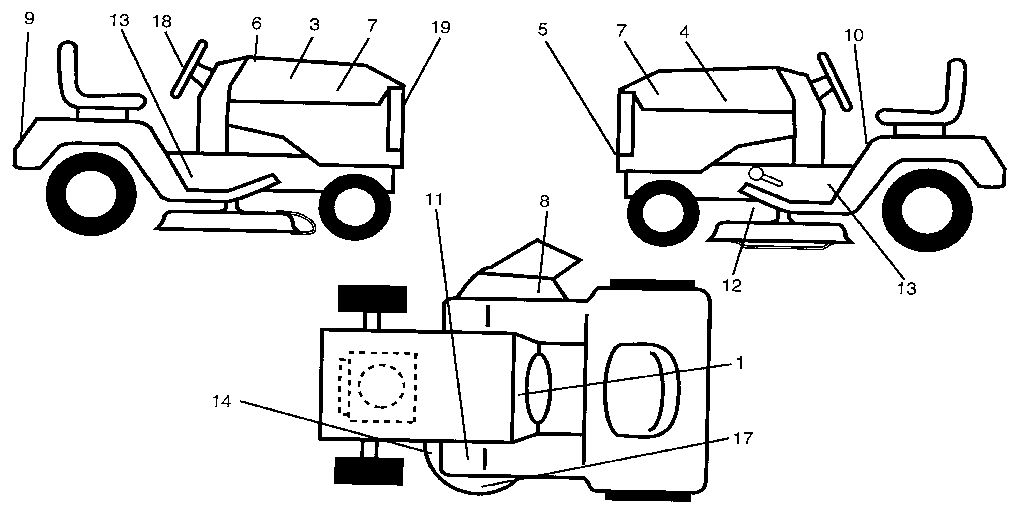 Craftsman 917254850 decals diagram