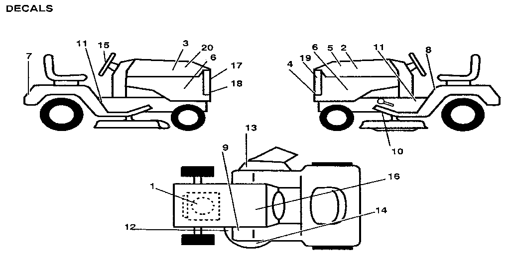 Craftsman 917255942 decals diagram