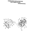 Kenmore 9119871193 oven door section diagram
