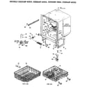 GE GSD630P-45WA tub assembly diagram
