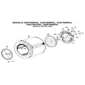 GE DDE7906RAL drum & heater asm. diagram