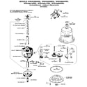 GE WWA8616RBL transmission-complete breakdown diagram