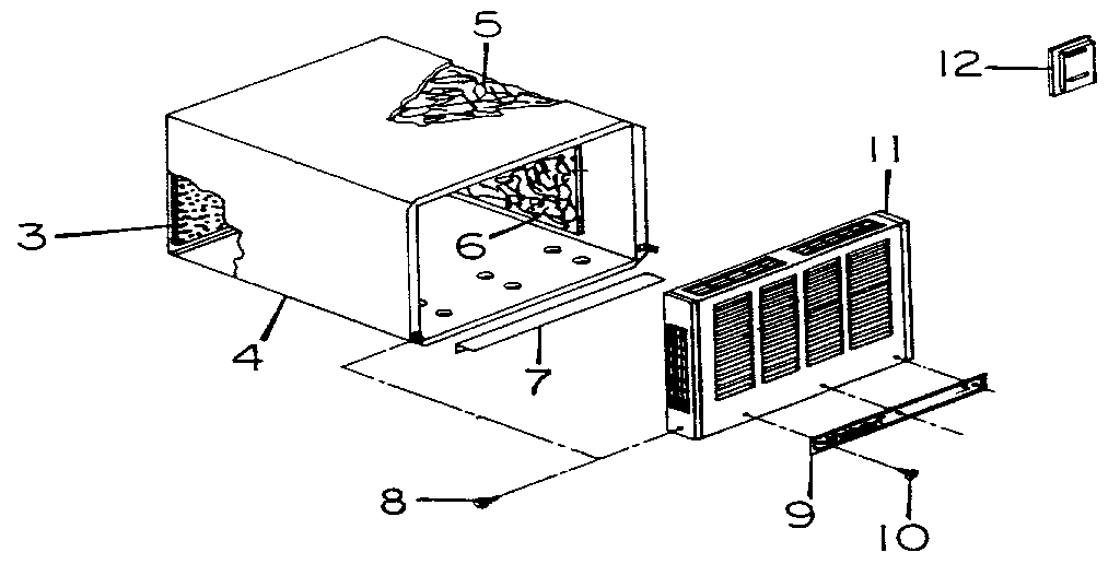Desa DNV-40P cabinet assembly diagram