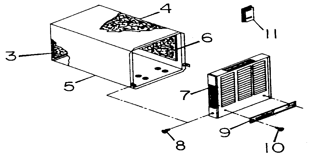 Desa DNV-25P cabinet assembly diagram