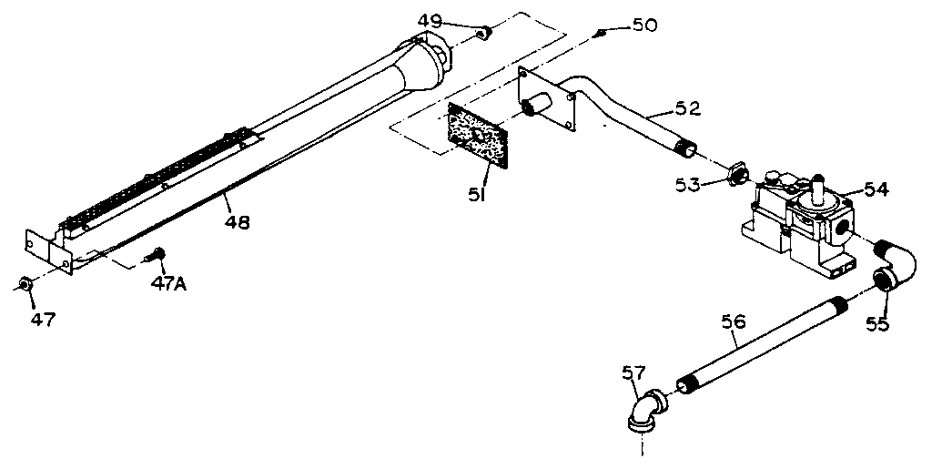 Desa DNV-25P burner assembly diagram