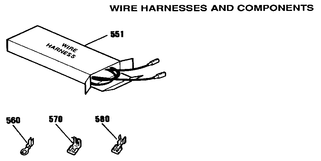 Kenmore 9119352192 wire harnesses and components diagram