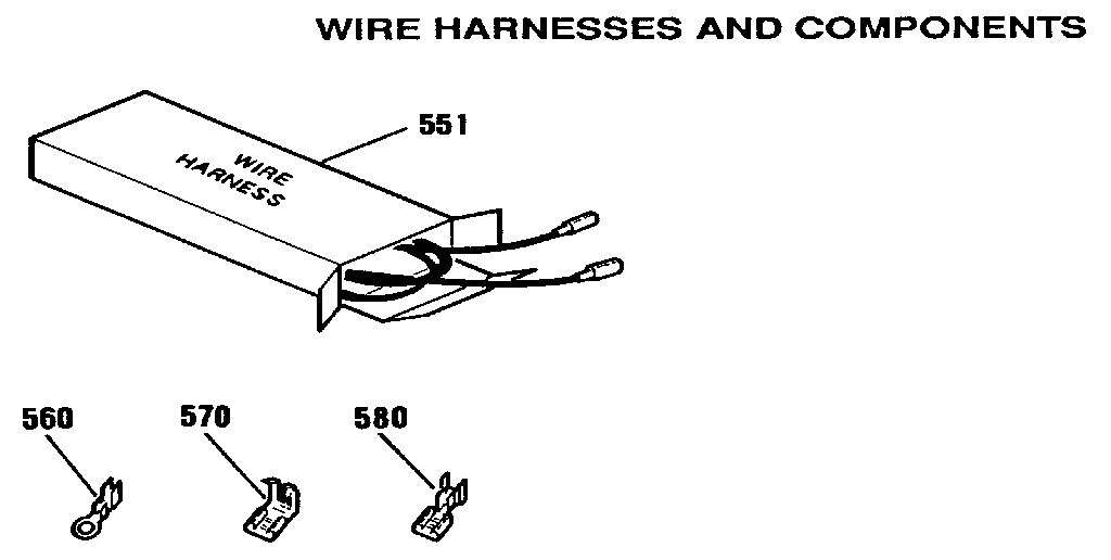 Kenmore 9119592992 wire harnesses and components diagram