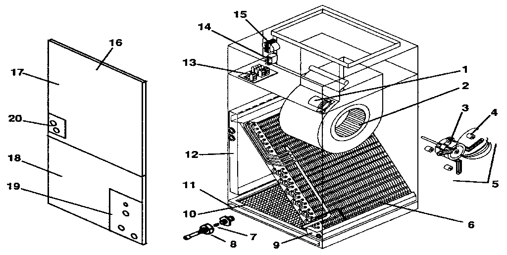 ICP H2B518A3S1 replacement diagram