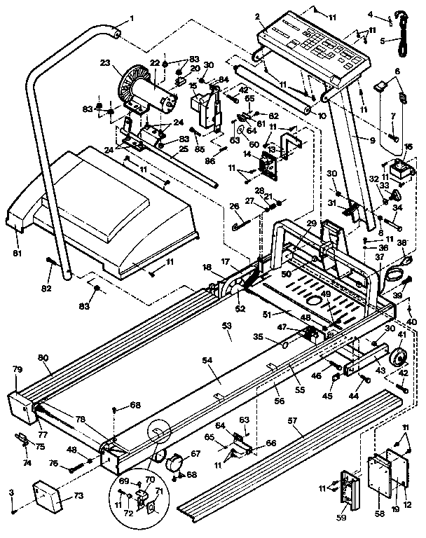 Proform PF102614 unit parts diagram