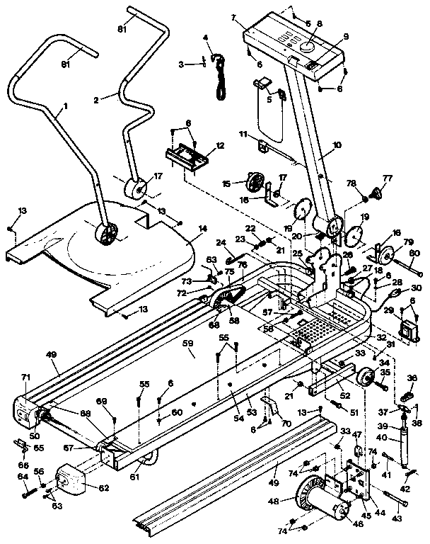Proform DR705220 unit parts diagram