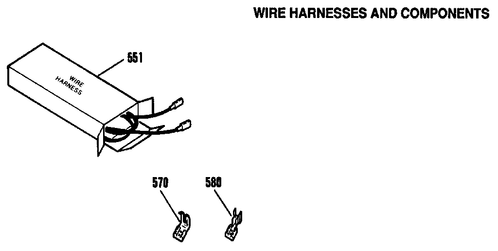 Kenmore 9114262991 wire harnesses and components diagram
