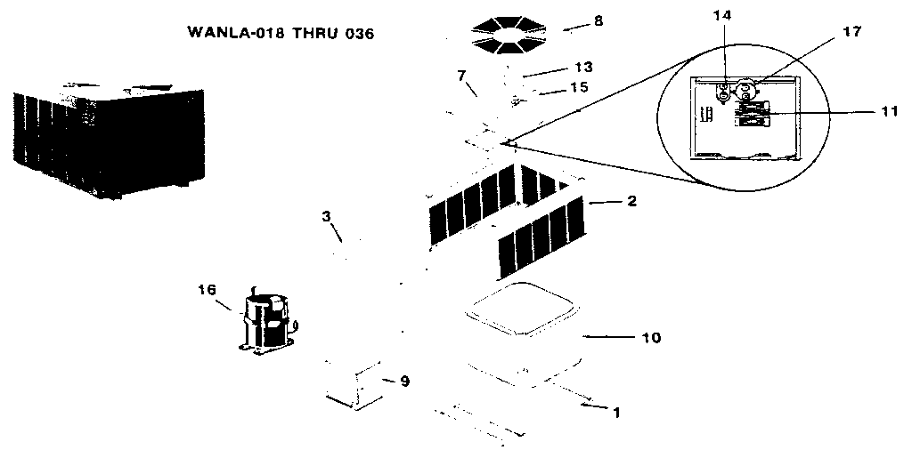 Weatherking WANLA-030JAS replacement parts diagram