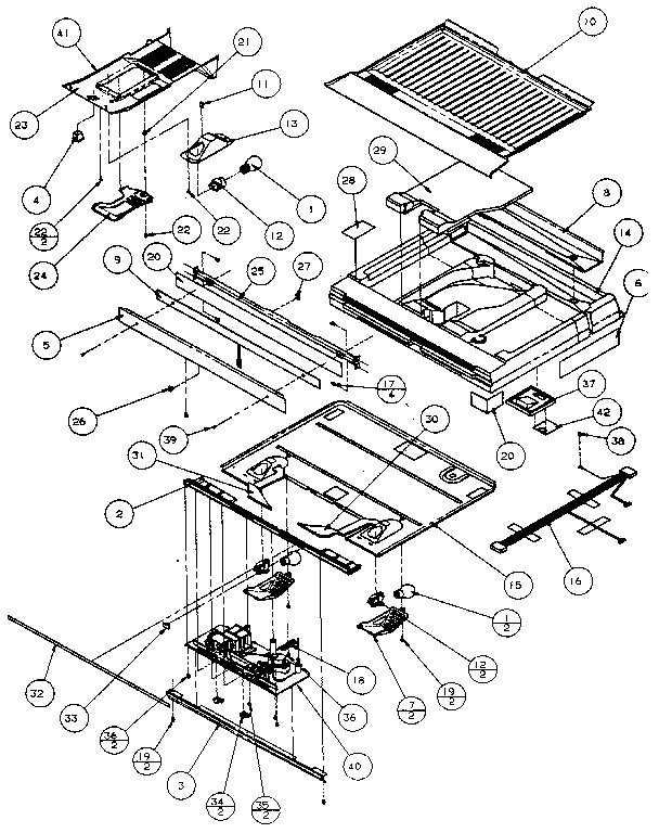 Amana TX22R-P1157702W divider block diagram