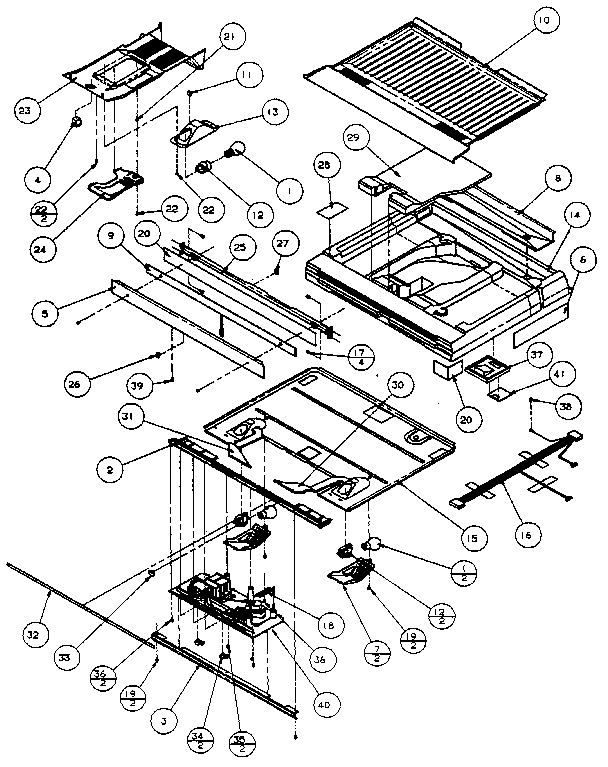 Amana TX18R-P1158404W divider block diagram