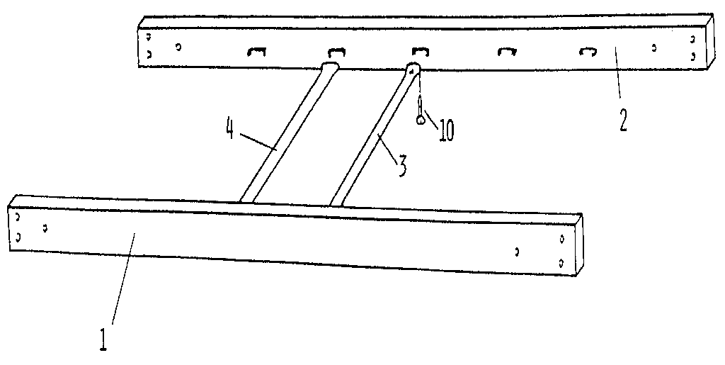 Sears 37210 ladder rail assembly diagram