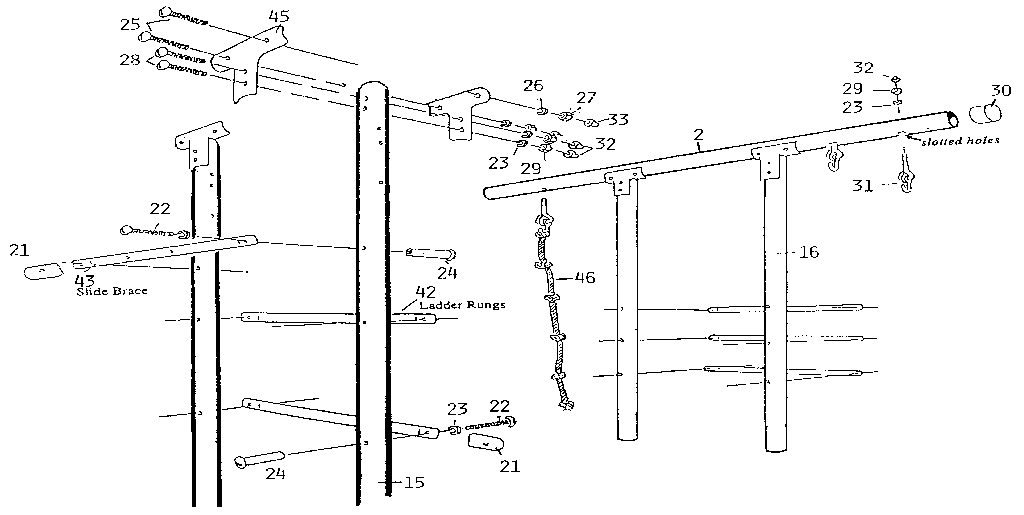 Sears 7868152 ladder assembly diagram
