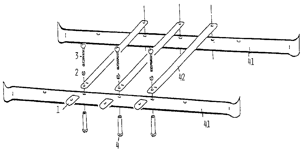Sears 7868152 ladder rail assembly diagram