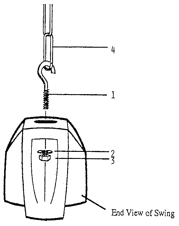 Sears 7868152 swing seat assembly diagram