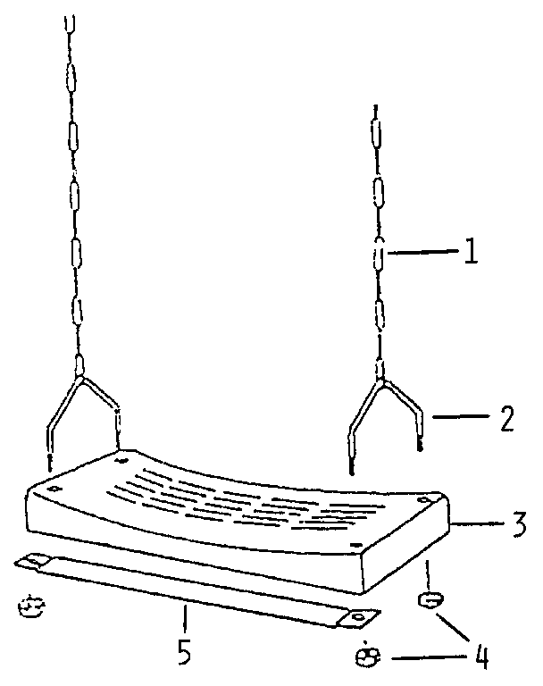Sears 7864122 swing seat assembly diagram