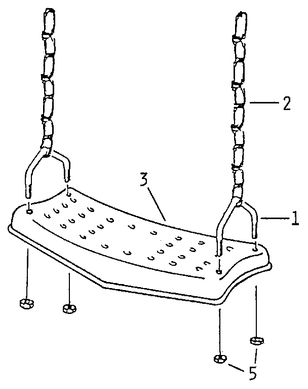 Sears 62739 swing seat assembly diagram