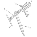 Sears 78630006 seat hanger assembly diagram