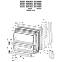 Kenmore 3639638580 freezer door diagram