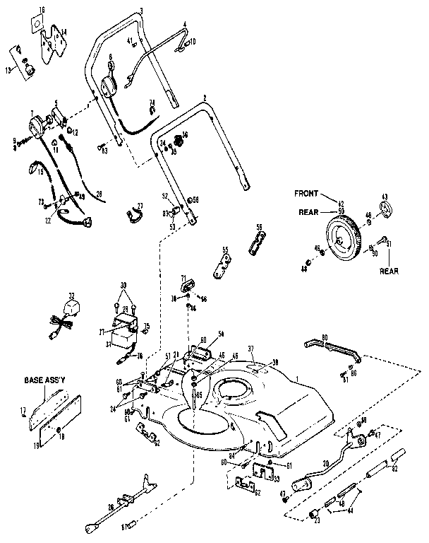Troybilt 8656R(340160400101-340160499999) mower deck diagram