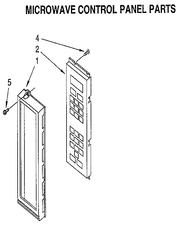 KitchenAid KEMS377XBL2 microwave control panel diagram