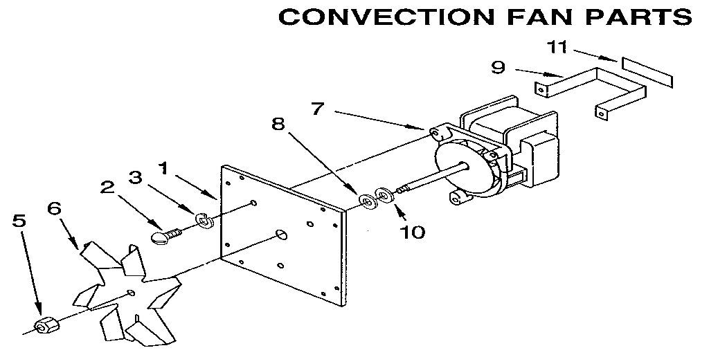 KitchenAid KEMS377XBL0 convection fan diagram