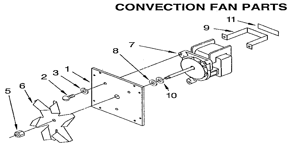 KitchenAid KEMS377XBL1 convection fan diagram